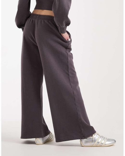 Cotton On White Fleece Wide Leg Sweatpants