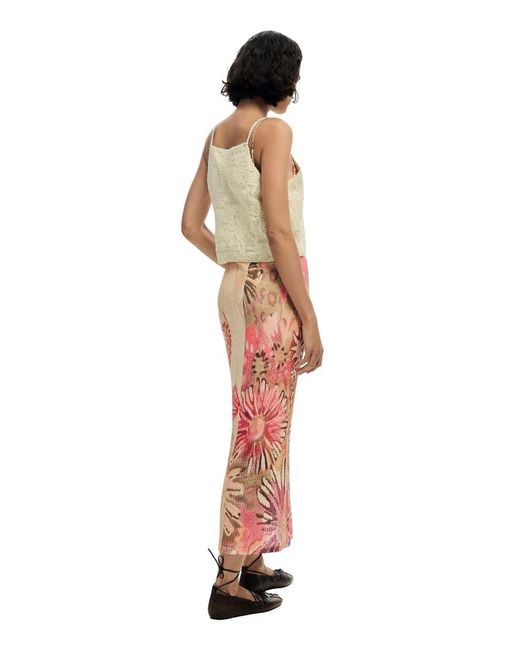 Desigual Natural Maxi Knit Dress 2