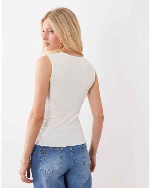 Jdy White Structured Vest