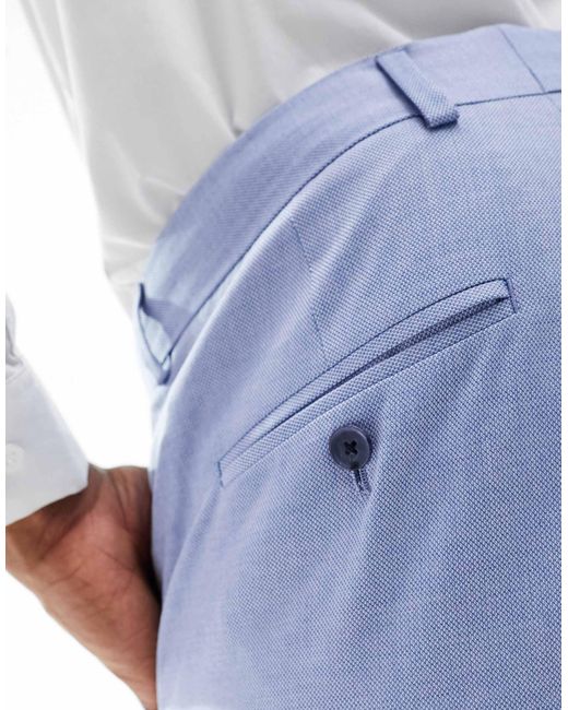 SELECTED Blue Slim Fit Suit Trouser for men