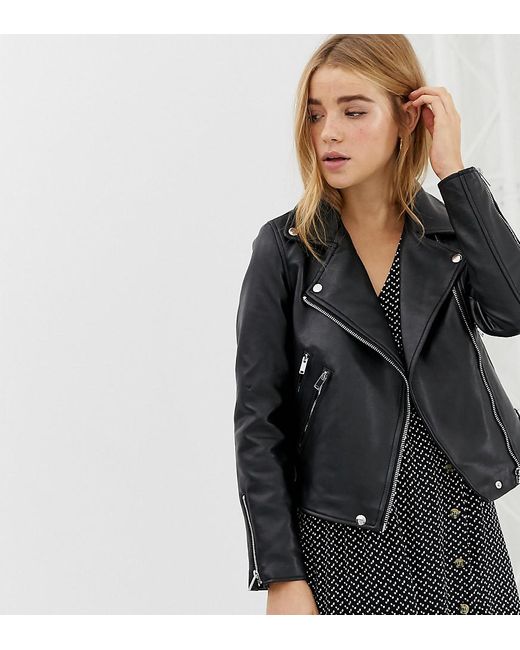 Pimkie Black Faux Leather Biker Jacket