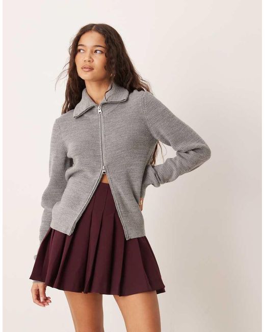 ASOS Purple Pleated Mini Skirt