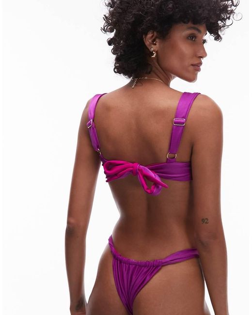 VDM The Label Purple Vdm Underwire Bikni Top