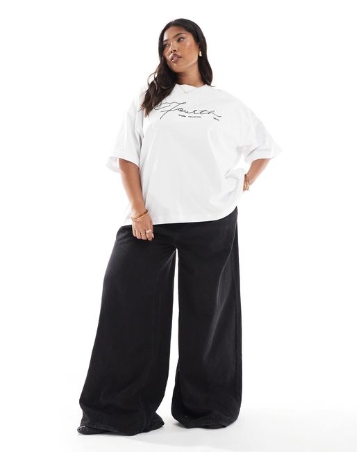 4th & Reckless White – oversize-t-shirt