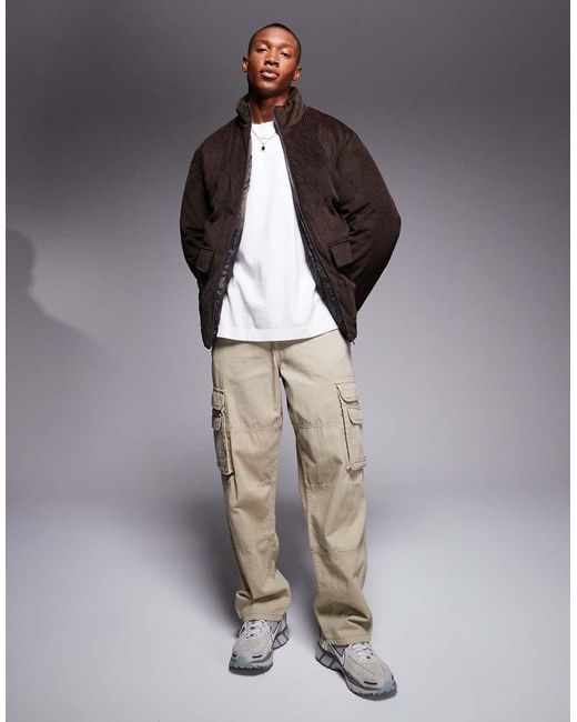 Piumino di ASOS in Black da Uomo