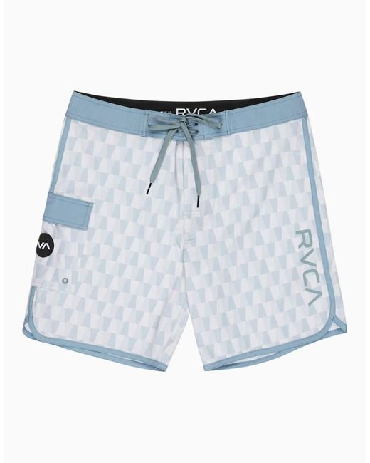 RVCA Blue Eastern 18" Swim Shorts for men