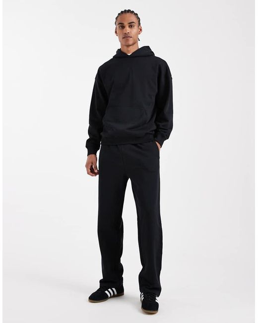Only & Sons Blue Premium 400gsm Heavyweight Oversized Fit Hoodie Co-ord for men