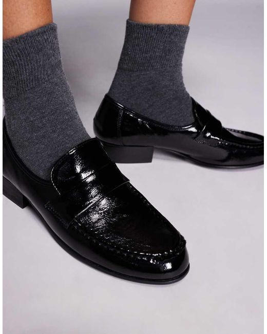 Public Desire Black Haboo Loafers