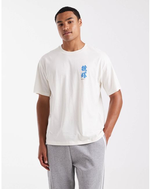 Jack & Jones Originals – oversize-t-shirt in White für Herren