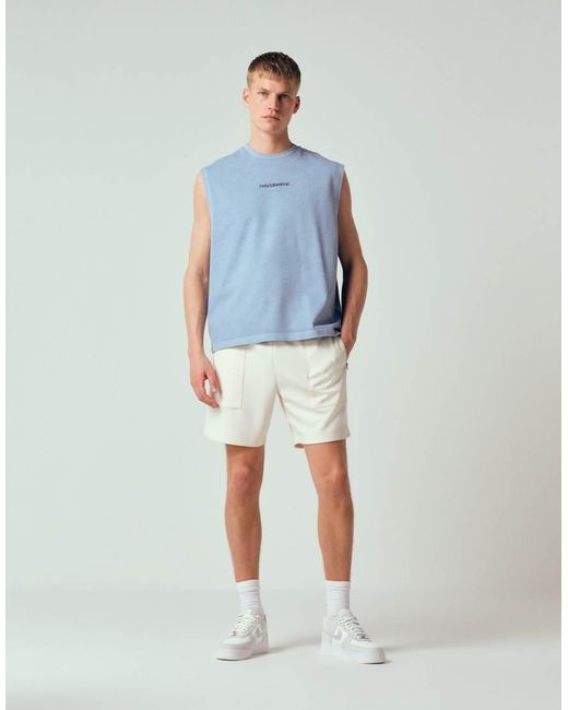 ASOS Blue Heavyweight Oversized Tank Co-ord for men