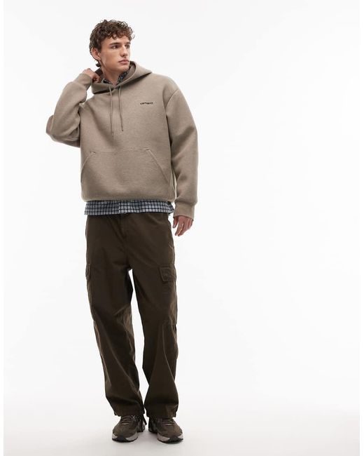 Carhartt Gray Alda Oversized Pullover Hoodie for men