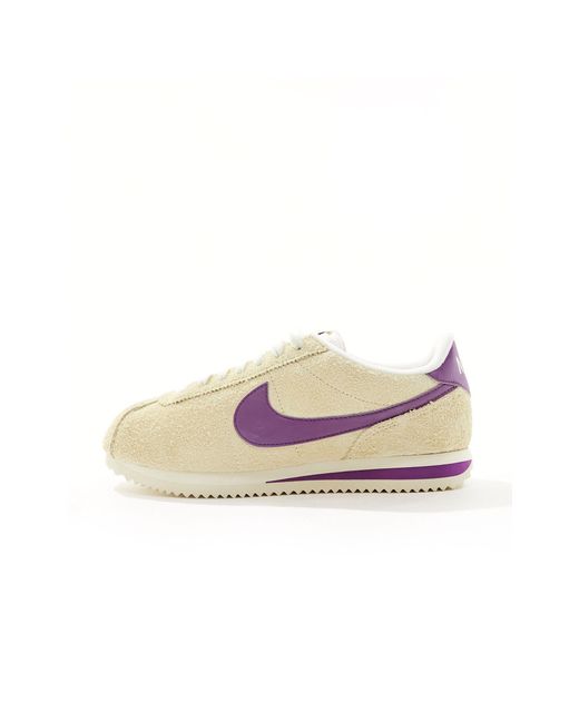 Nike White – cortez – unisex wildleder-sneaker im vintage-look