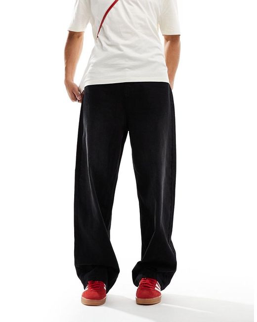 Collusion Black X001 Antifit Jeans for men