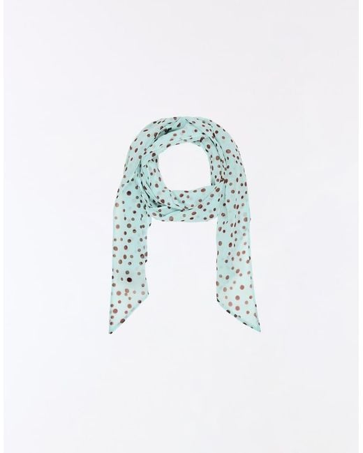 Bershka Brown Polka Dot Neckerchief