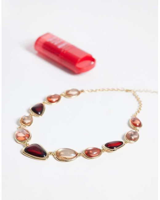 Collar De Piedras Variadas Accessorize de color Brown