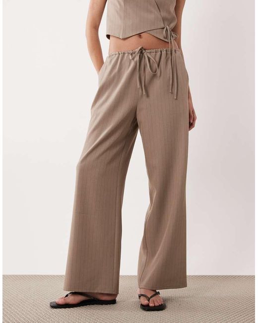 Miss Selfridge Natural Tailored Pull On Pants