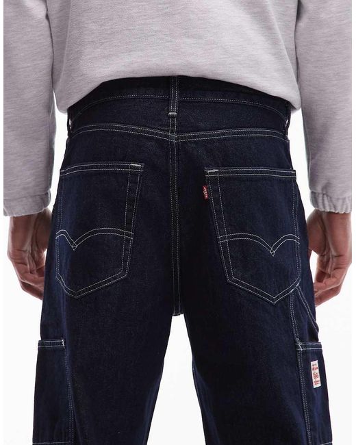 Levi's Blue Workwear 568 Loose Double Knee Jeans for men