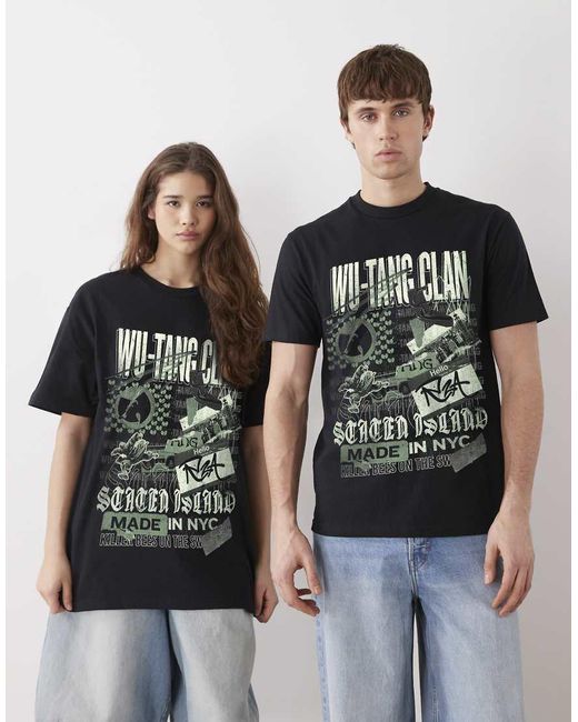 PRNT Black X Wu-Tang Clan Collage Relaxed Fit T-Shirt