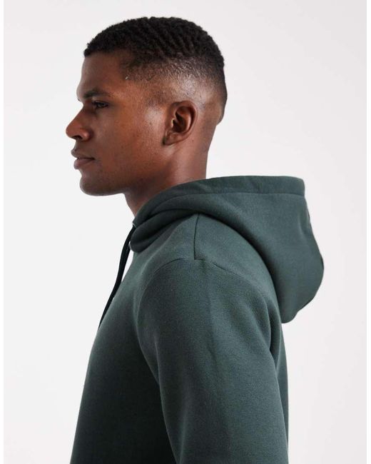 Sudadera Verde Oscuro De Corte Slim Con Capucha De Only & Sons de hombre de color Blue