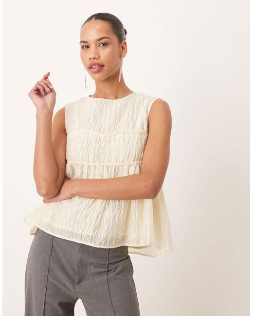 Sister Jane Dream Jacquard Top in Natural | Lyst