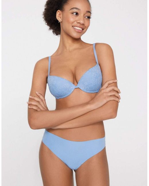 Tezenis Blue Los Angeles Lace Super Push-Up Bra