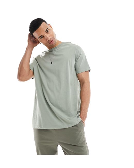 Brave Soul – oversize-t-shirt in Green für Herren