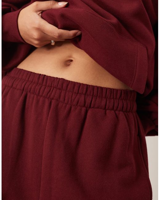 ARRANGE Red Oversized Premium Heavy Weight Cuffed jogger