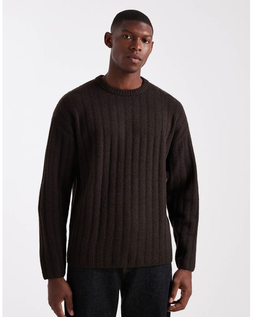 Jack & Jones – oversize-pullover in Black für Herren