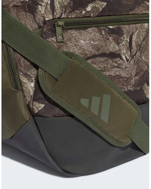 Adidas Originals Green Training Defender Graphic Duffle Bag Medium