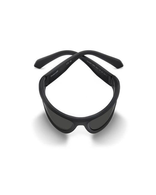 Polaroid Sunglasses Blue Sporty Wrap Sunglasses With Polarized Lenses for men
