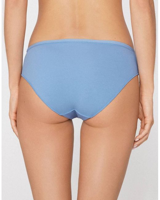 Tezenis Blue Cotton Knickers