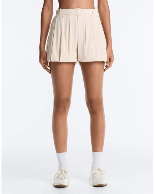 Oysho White Light Touch Bloomer Shorts