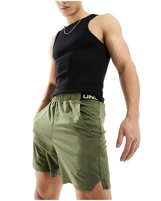 Under Armour Green Vanish Woven 6 Inch Shorts for men