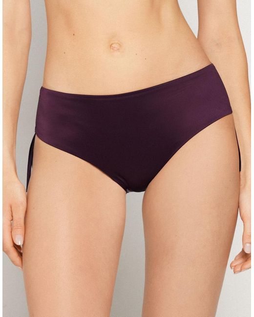 Tezenis Purple Shiny Bikini Bottoms