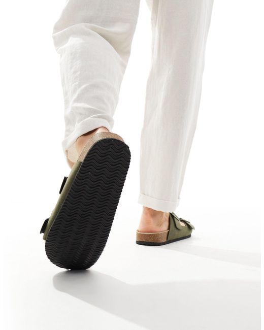 ASOS White Two Strap Sandals for men