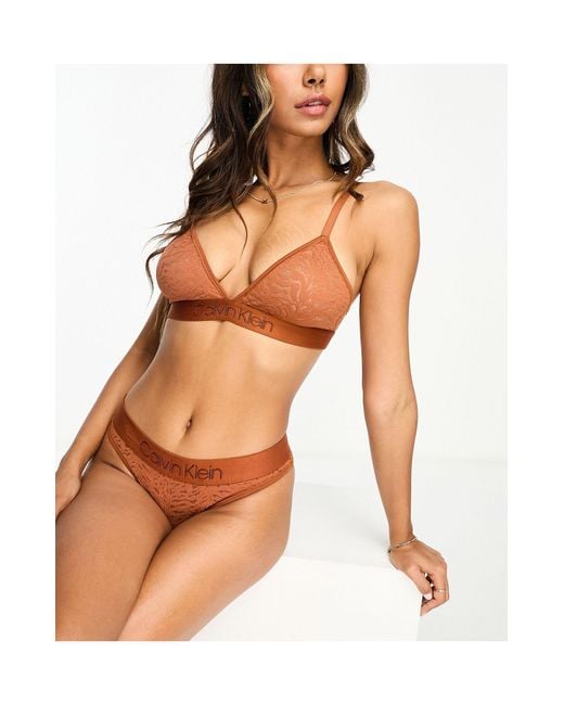 Intrinsic Unlined Triangle Bralette + Thong