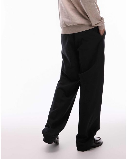 ARKET Blue Relaxed Leg Tailored Trousers With Front Press for men