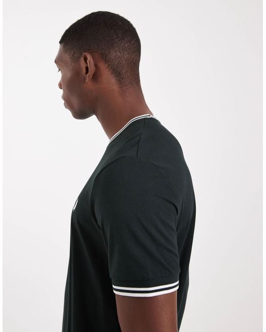 Fred Perry Black Twin Tipped T-shirt for men