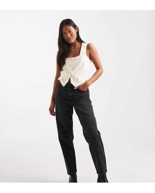 Miss Selfridge Black Mom Jean