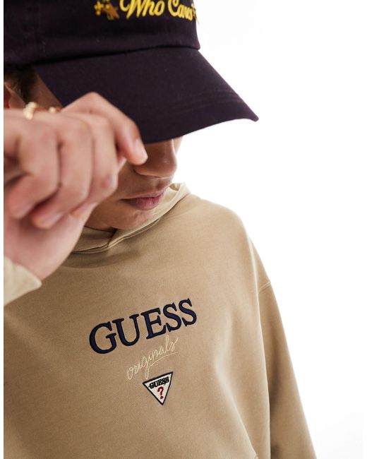 Guess Natural Unisex Baker Pullover Hoodie