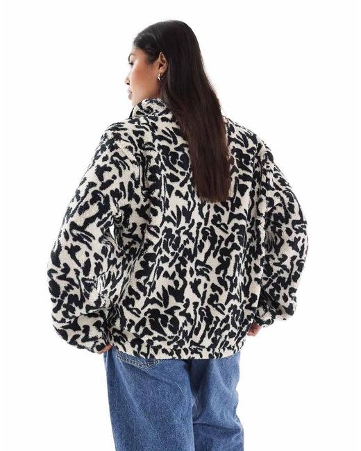 ONLY Black Half Zip Fleece Sweat