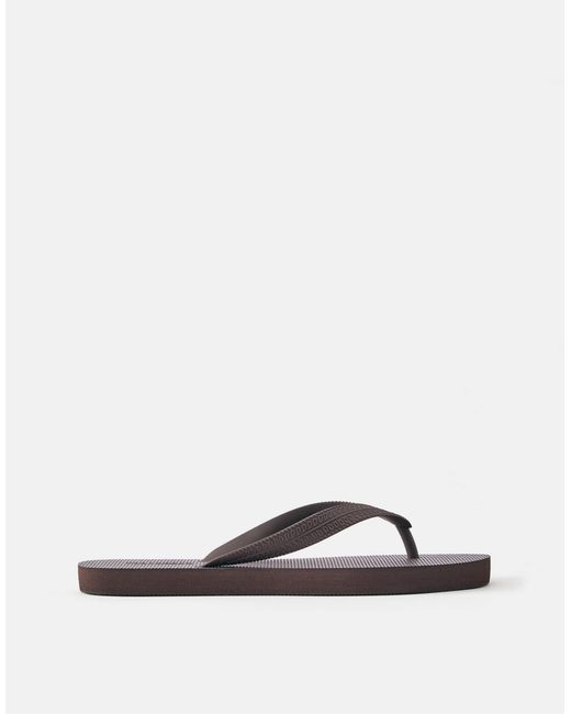 Sandales plates Pull&Bear en coloris Brown