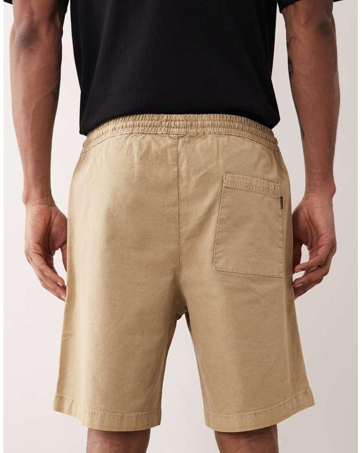 Jack & Jones Blue Textured Drawstring Shorts for men