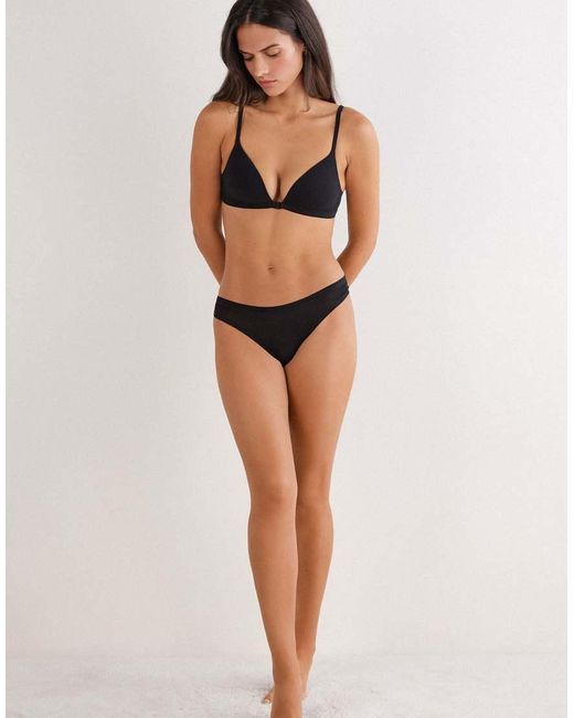 Intimissimi Black Tiziana Ultralight Cotton Triangle Bra