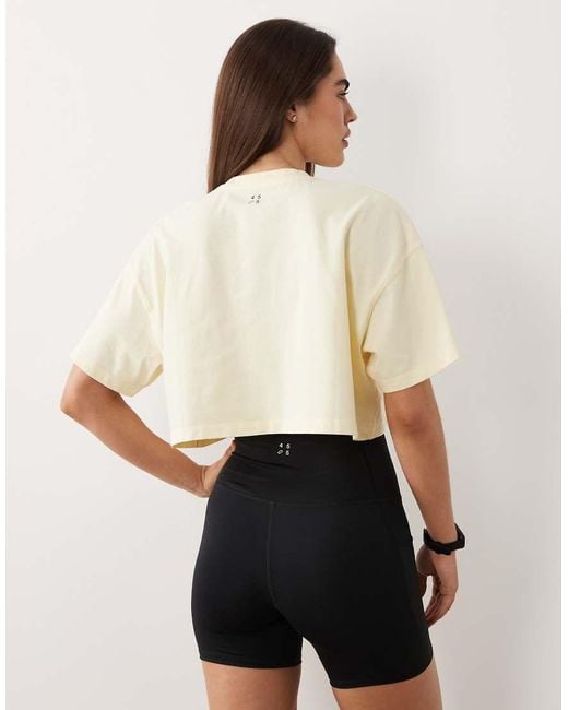 4505 Natural Icon Heavyweight Cotton Cropped T-Shirt With Quick Dry Finish