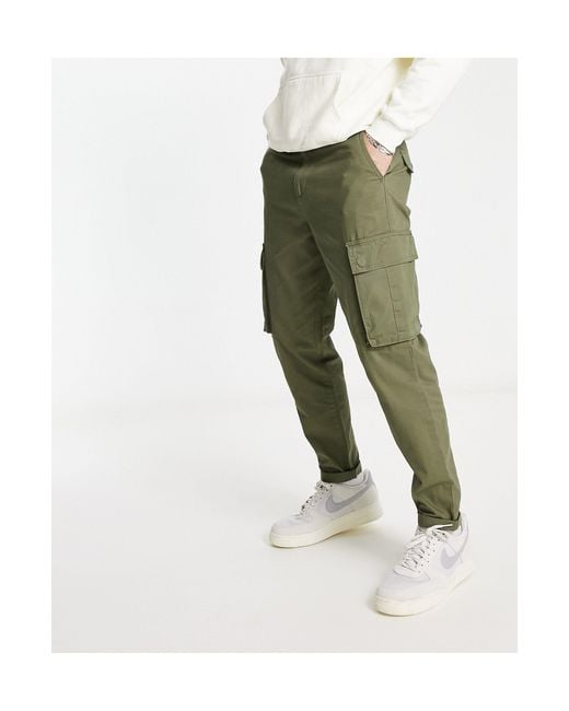 New Look Cargo Trousers in Green for Men | Lyst