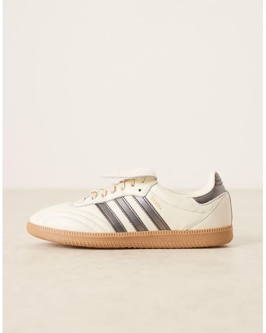 Zapatillas De Deporte Y Plateado Metalizado Samba Lt De -Blanco Adidas Originals de color Natural