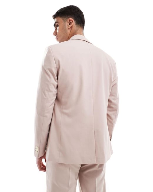 ASOS Pink Regular Suit Jacket for men