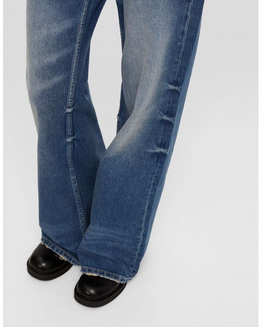Bershka Blue – weit geschnittene jeans