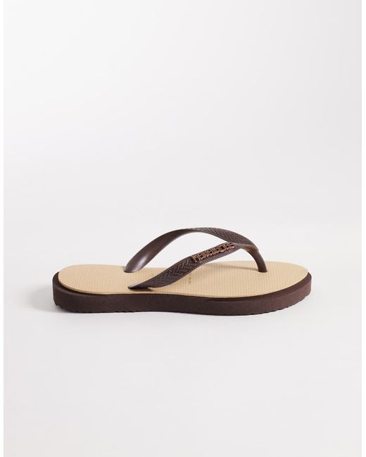 Havaianas Natural Top Point Flip Flops